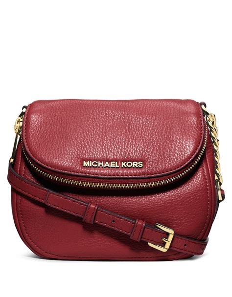 michael kors bedford women's leather crossbody handbag cherry|Michael Kors bedford small crossbody.